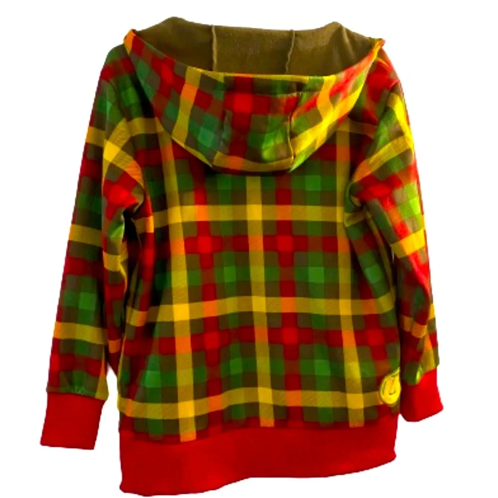BURTON DRYRIDE BOYS BONDED FLEECE HOODED MULTICOLOR LONG SLEEVEJACKETSz L(14/16)